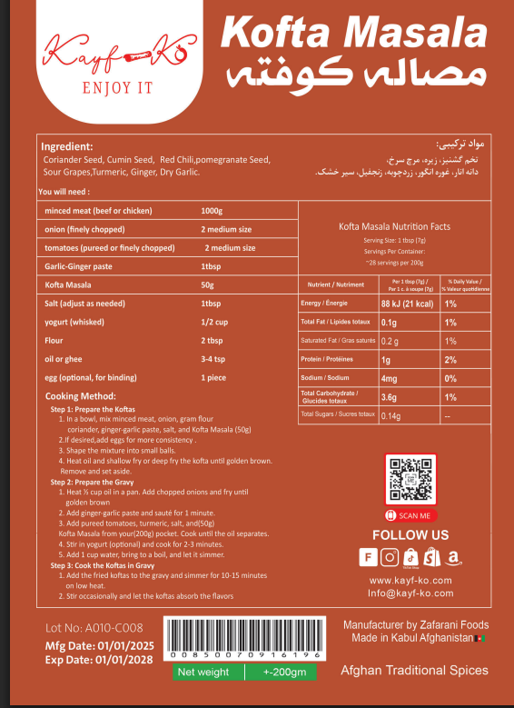 Kofta Masala - kayf-ko